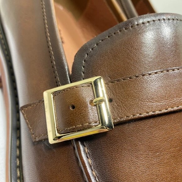 NEW VINTAGE FOUNDRY Lionel Leather Loafers – Men\'s 11 – Brown – New Without Box main image 4